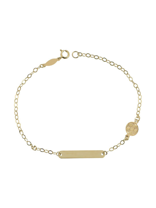 Kids Bracelet ID from Gold 9K