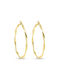 Earrings Hoops made of Gold 14K