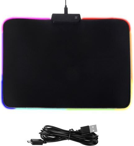 ZY11253QWS41 Gaming Mauspad Medium (350mm) mit Handgelenkstütze Schwarz