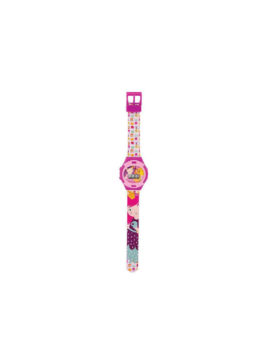 AS Kinder Digitaluhr mit Kautschuk/Plastik Armband Queen