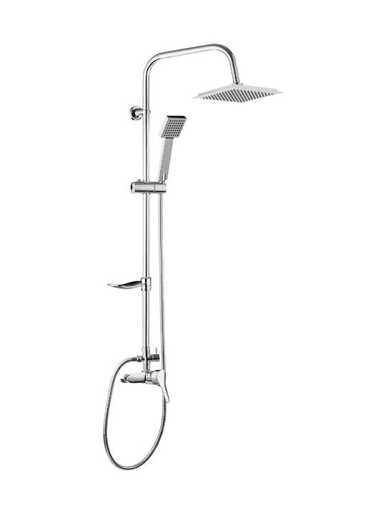 NEO Coloană de duș cu Baterie 200cm Gri