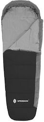 Springos Sleeping Bag Μονό Μούμια Black And Gray Springos Sleeping Bag Μονό Μούμια Black And Gray