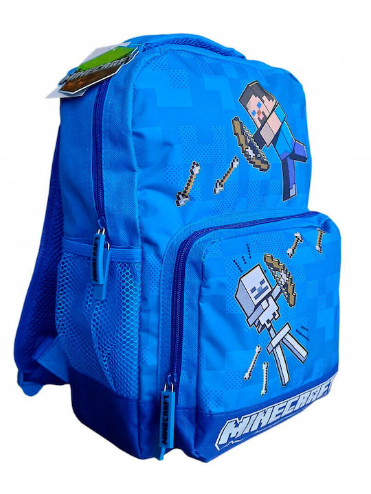 Minecraft School Bag Backpack in Blue color