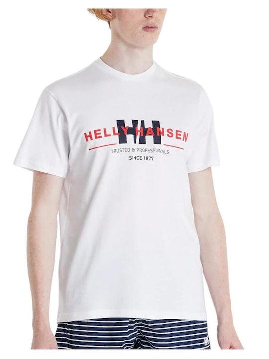 Helly Hansen T-shirt Bărbătesc cu Mânecă Scurtă Alb
