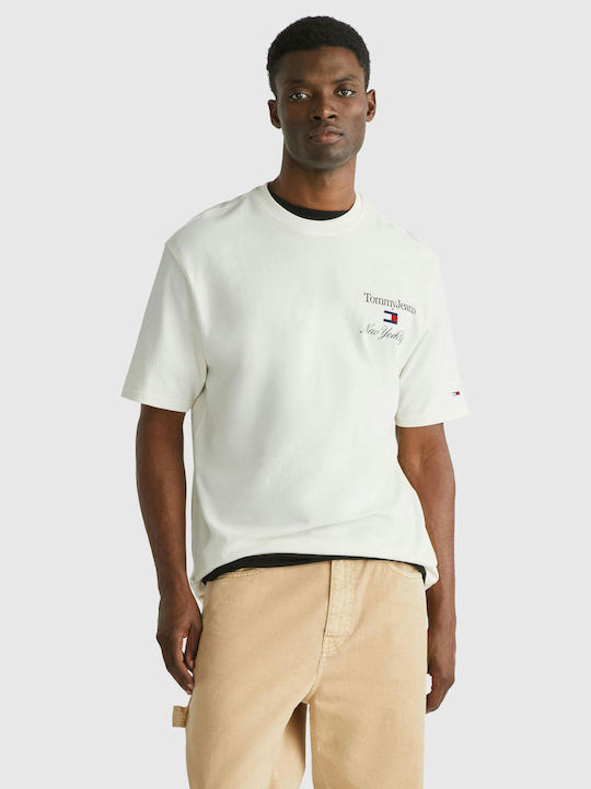 Tommy Hilfiger Men's Short Sleeve Blouse Ecru