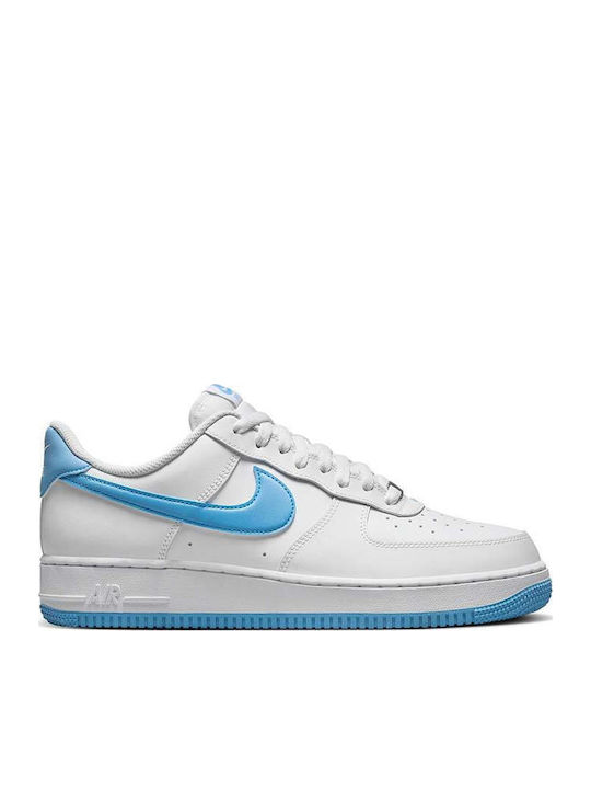 Air Force 1 '07 Herren Sneakers White / Aquarius Blue