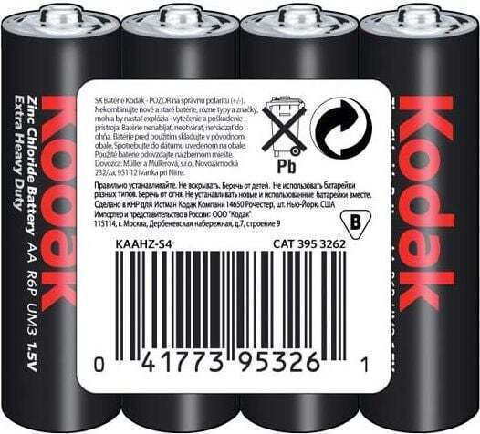 Kodak Alkaline Batterien AA 1.5V 4Stück