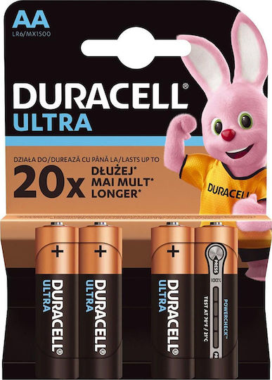 Duracell Alkaline Batteries AA 1.5V 4pcs