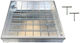 Aluminum Manhole Cover 30x40 Cm Fillable 1.5 Ton
