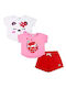 Tuc Tuc Kinder Set mit Shorts Sommer 3Stück Rot