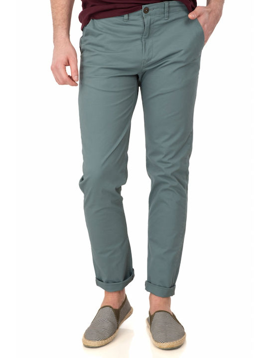 Rebase Men's Trousers Chino Dusty Petrol