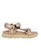 Jeep Footwear Women's Flat Sandals in Gold Color