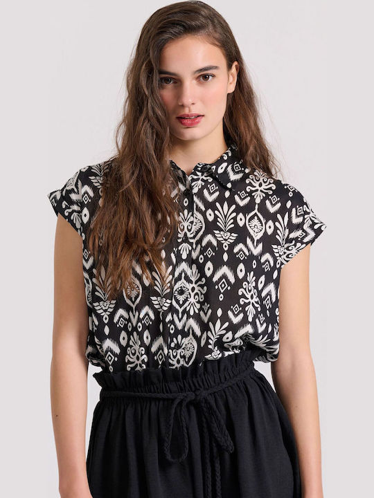 Εμπριμέ Πουκάμισο Τύπωμα Boho Look
