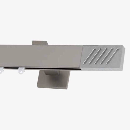 Frans Line Inox One-Way Stainless Steel Curtain Track Silver 240cm FR-3855L05_17712