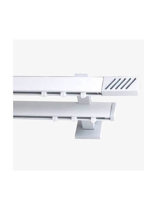 Frans 'super' Two-Way Metallic Curtain Track Wh...