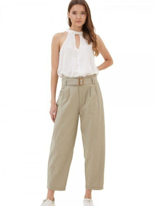 Namaste Women's Fabric Trousers Almond