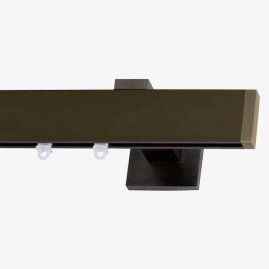 Frans 'super' One-Way Metallic Curtain Track Bronze 240cm FR-8855L03_17686