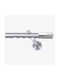 Frans Athens Retro Sens unic Șină Metalic în Culoare Argintiu 240εκ. FR-9340L01_17044