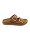 Sunny Sandal Leather Women's Flat Sandals Anatomic in Brown Color