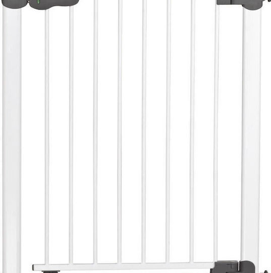 Reer Pliabil Ușă de siguranță Montaj simplu din Metal în Culoare Alb 77x77cm 1buc