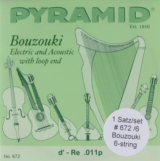 Pyramid Set of Steel Strings for Bouzouki 11 - 22"