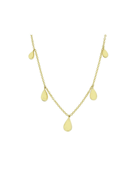 Gold Necklace 14 Karats Ko00597 Women's