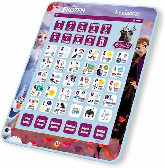 Lexibook Frozen ES-EN Elektronisches Kinder-Bildungs-Laptop/Tablet für 3+ Jahre