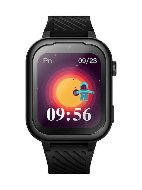 Garett Kinder-Smartwatch mit Kautschuk/Plastikarmband Schwarz