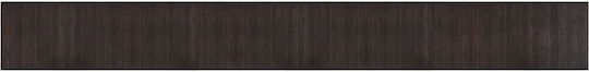 vidaXL Подложка за Кухненски Пътеки с Антиплъзгащо Подложка Dark Brown 60x500εκ.