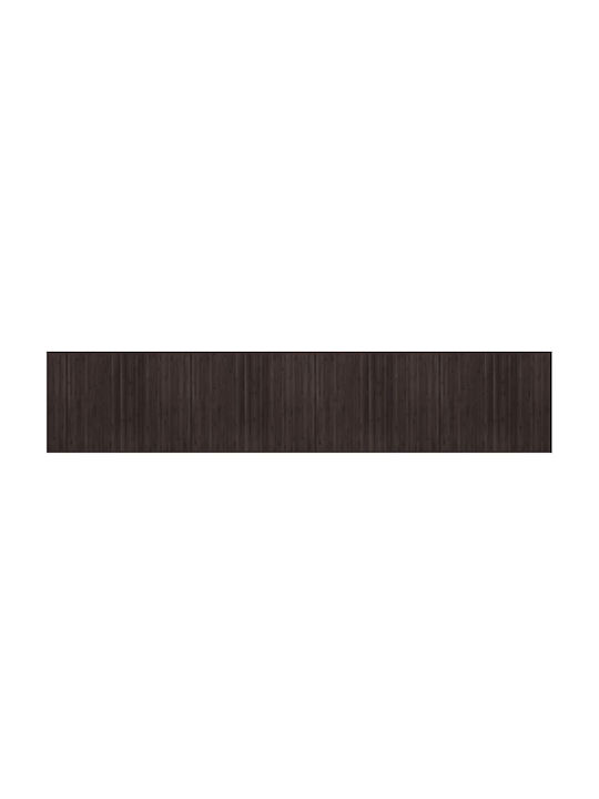 vidaXL Rectangular Kitchen Mat with Anti-slip Underlay Dark Brown 80εκ.