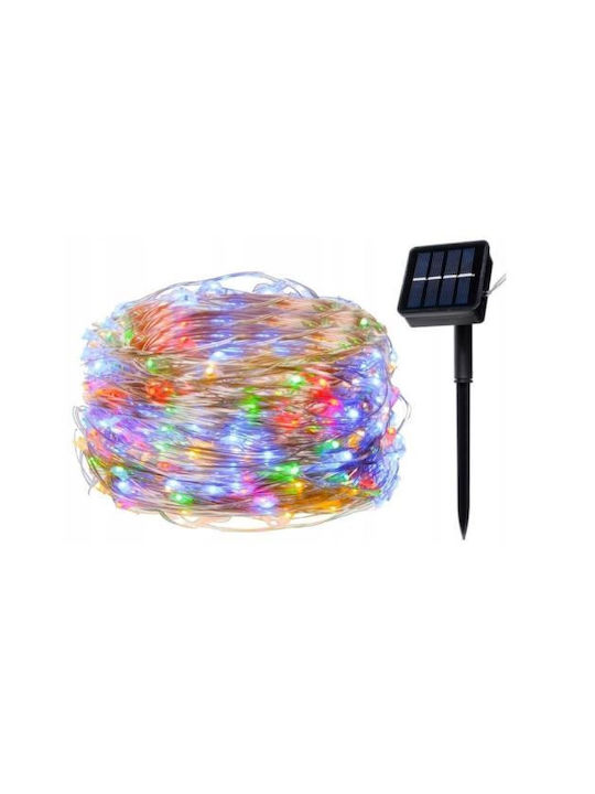 100 Christmas Lights LED White Solar in String