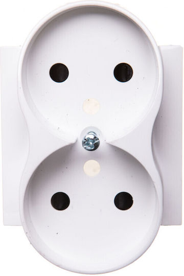 Kontakt-Simon Power Socket Front in White Color WMDW-P0131N-011