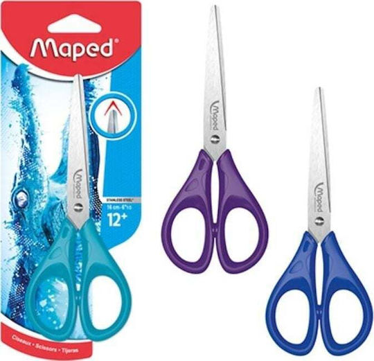 Maped Essentials Schere 16cm mit Rostfreier Stahl Klinge Gray 1Stück