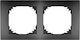 Elektro Plast Switch Frame 2 Positions in Black Color 3872-09