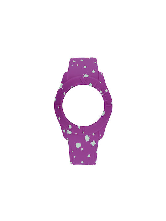 WATX & CO Καουτσούκ Λουράκι Μωβ 38mm