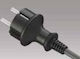 Plastrol Power Cord with Diameter 3x2.5mm² in Black Color 1m 1pcs