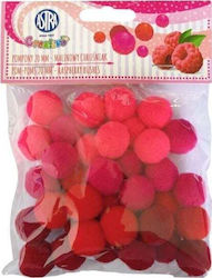 Astra Pom Pom Craft Red