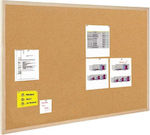 Bi-Office Cork Notice Board 100x100cm