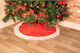 Decoration Gift Box Ποδιά Χριστουγεννιάτικου Δέντρου από Πολυεστέρα Κόκκινη Μ0.5xΠ100xΥ100xΦ100εκ.