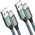 Samsung Braided USB 2.0 Cable USB-C male - USB-A 60W Green 2m (1000-41870058)