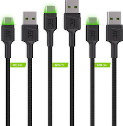 Green Cell USB 2.0 USB-C masculin - USB-A 18W 1.2m (KABGCSET02) Green Cell USB 2.0 USB-C masculin - USB-A 18W 1.2m (KABGCSET02)
