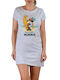 Disney Sommer Damen Nachthemd Gray