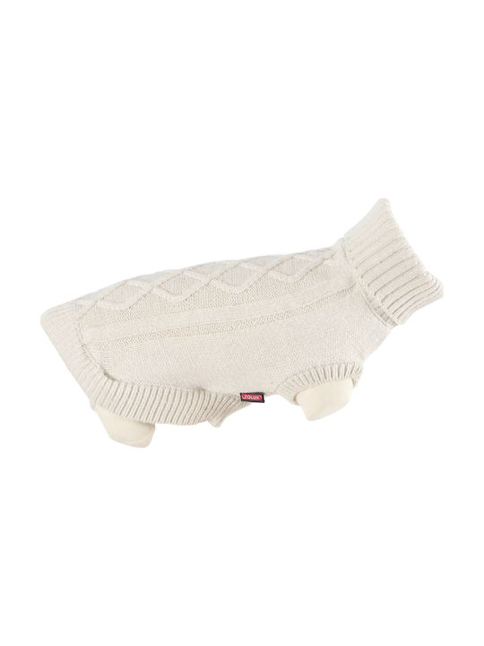 Zolux Strickpullover Hund in Beige Farbe 40cm.