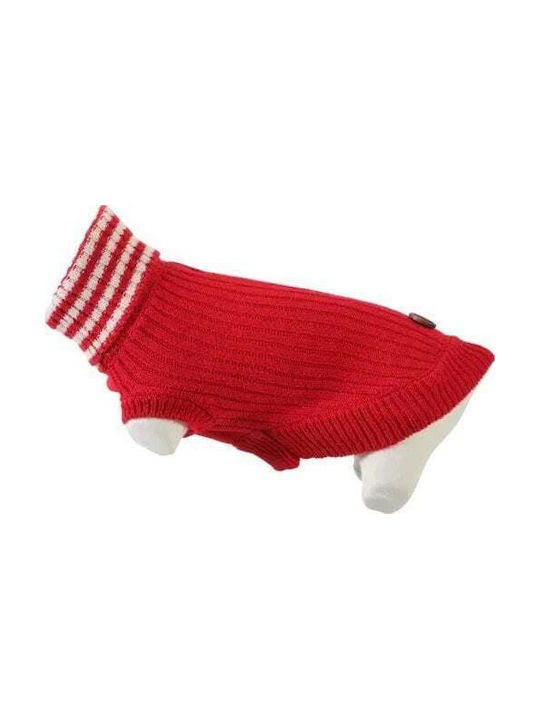 Zolux Pulover tricotat Câinelui în culoarea Roșu 35cm.