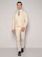 Men's Summer Suit Slim Fit Ecru