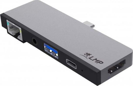 LMP USB-C Docking Station με HDMI 4K PD Ethernet Γκρι (LMP-USBC-TDOCK-SG)