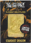 Yu-gi-oh 24k Gold Plated Limited Edition Collectible Stardust Dragon