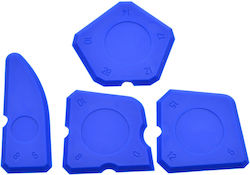 Geko Plastic Spatula With Plastic Handle Set 4 Pieces