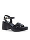 Leder Sandalen Schwarz