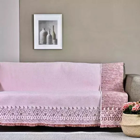 GM Home Triangle Τριθέσιου Καναπέ Δύο 'Οψεων Π180xΜ300cm Pink